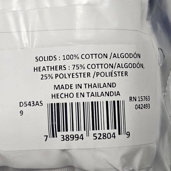 Hanes Cotton Tagless Hi-Cuts Package of 5 Pair Panties NIP Size 9 / 2XL - Picture 5 of 5